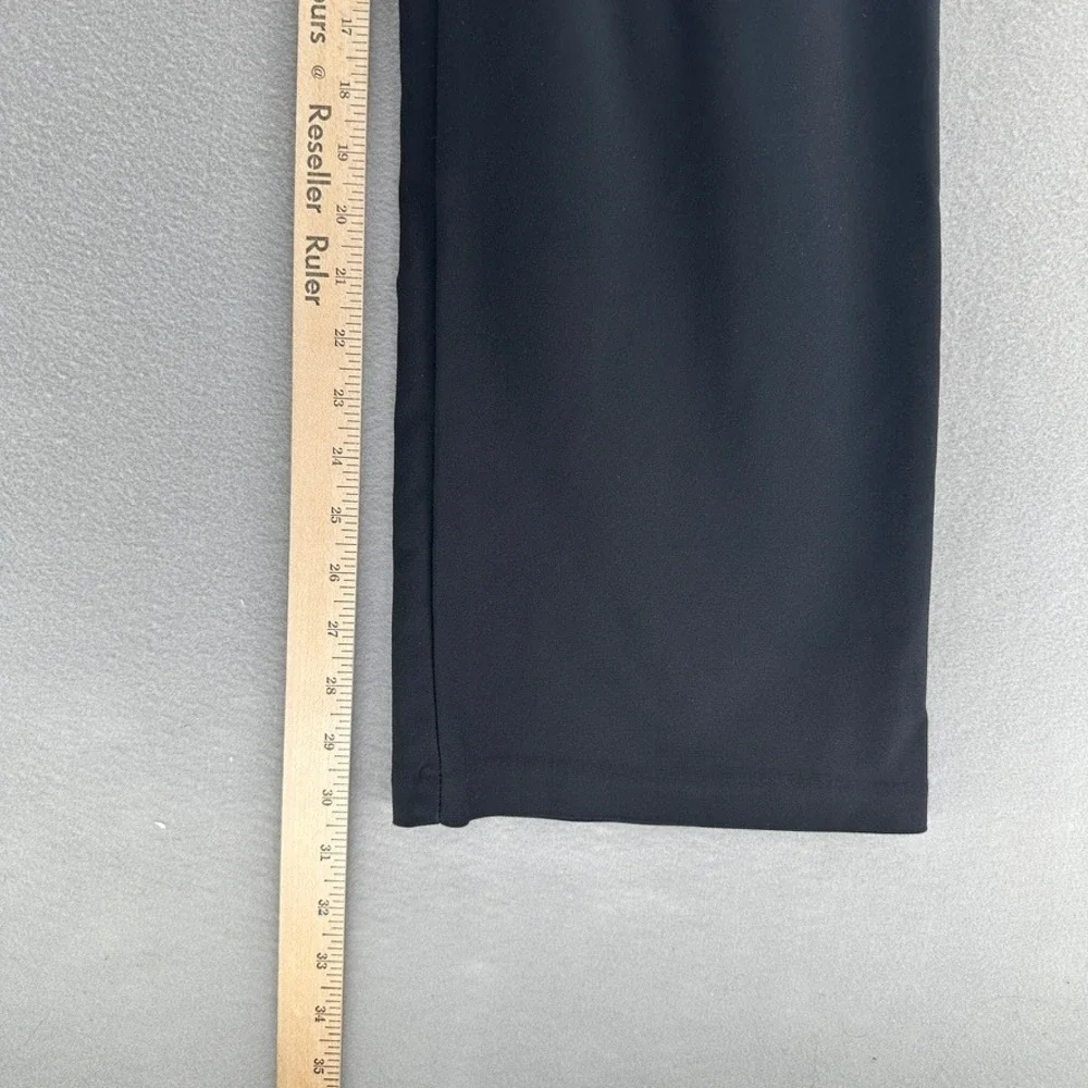 Lee Flex Motion Regular Fit Trouser Mid Rise Black Straight Leg Pants SZ 10